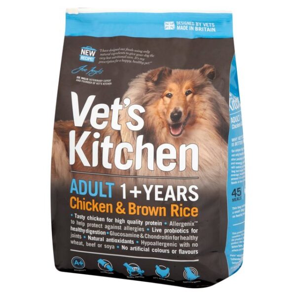 Vet’s Kitchen Everyday Health Adult Dry Dog Food Chicken & Brown Rice - Image 2