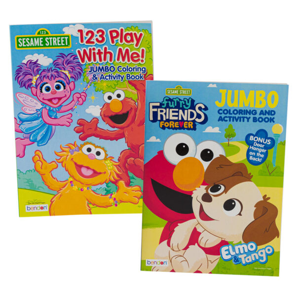 80pg Sesame Street Coloring Book- 2 Assortments